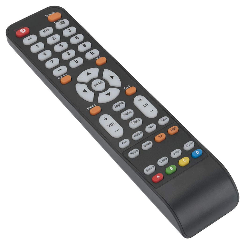 New Remote Control fit for Sceptre LED HDTV TV E195BV-SHDE E165BV-HD X425BV-FHD X425BV-FHD3 E195BV-SHDC E195BVSHDE E165BVHD X425BVFHD X425BVFHD3 E195BVSHDC E19 E24