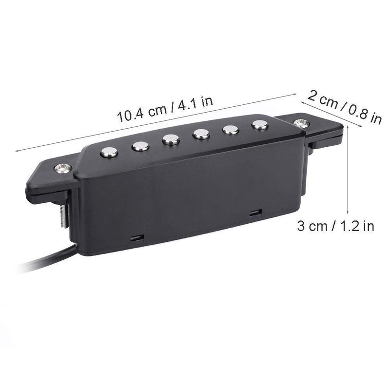 Fafeims Soundhole Pickup, Magnetic Soundhole Pickup for Acoustic Guitar with End Pin Buckle