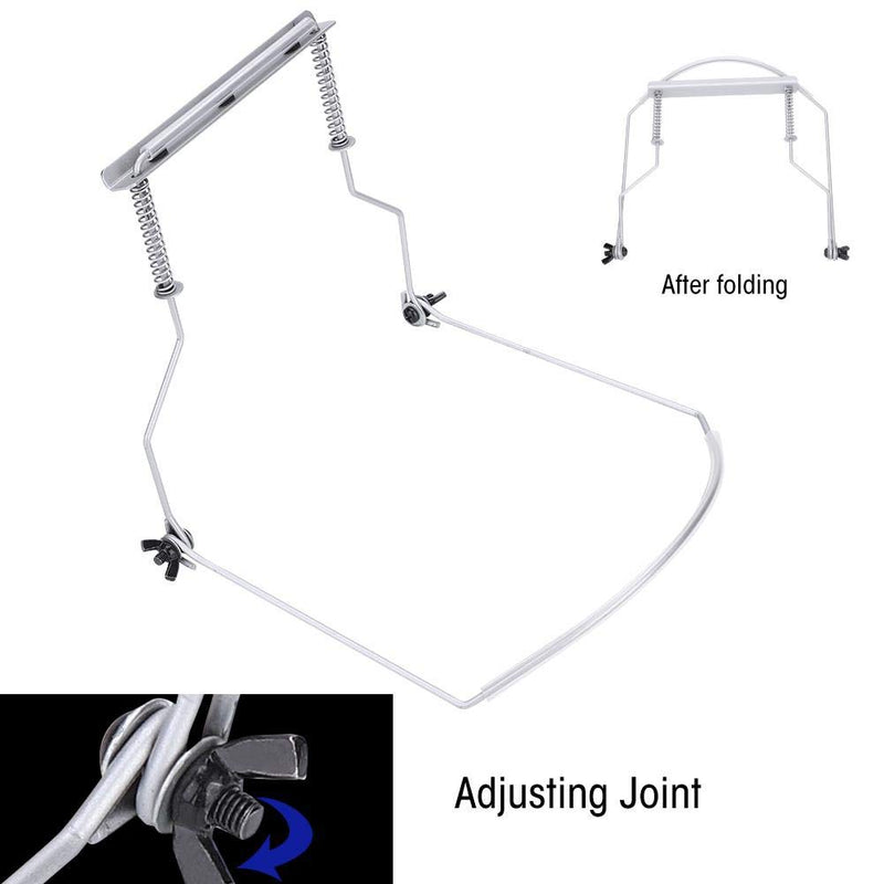 Vbestlife Durable Harmonica Holder, Durable Adjustable Metal 10 Holes Harmonica Neck Holder Rack Support Accessory