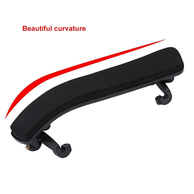 Violin Shoulder， Rest Durable Adjustable Comfortable Black Rubber Shoulder Rest Pad Holder For Violin 3/4 4/4