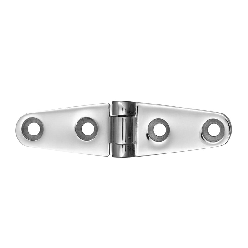 Boat Strap Hinges 4" x 1" 316 Stainless Steel Hinge,Marine Heavy Duty Deck Cupboard Hinge,Cabinet Hatch Hardware,Pack of 2