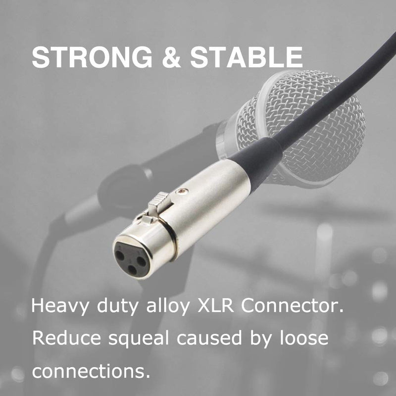 USB Microphone Cable 3.3 Feet, HOSONGIN USB Male to XLR Female Mic Link Converter Cable Studio Audio Cable Connector Cords Adapter for Microphones or Recording