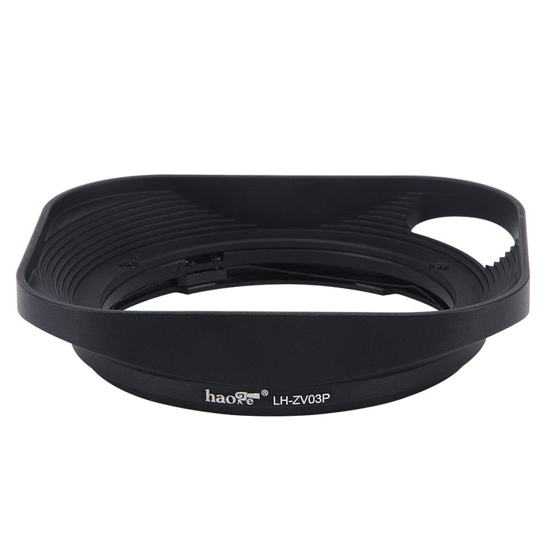 Haoge LH-ZV03P Lens Hood for Carl Zeiss Distagon T 2.8/21 21mm f2.8 ZM, C Biogon T 4.5/21 21mm f4.5 ZM, 2.8/25 25mm f2.8 ZM, 2.8/28 28mm f2.8 ZM, C Sonnar T 1.5/50 50mm f1.5 ZM Hollow Out Designed Square - Black - Hollow Out Designed