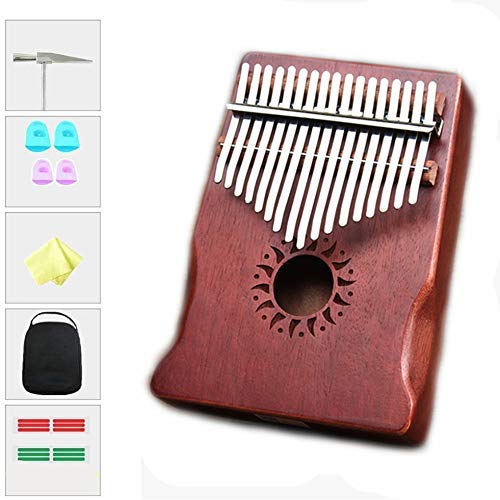 Kalimba 17 Keys Thumb Piano, Thumb Pianos，Portable Mbira Thumb Piano Easy to Learn Portable Finger Piano Gifts for Kids and Adults, with Study Instruction and Tune Hammer