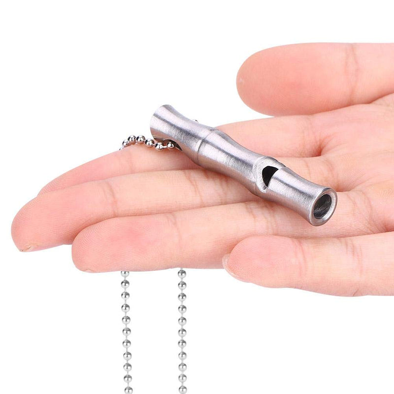 Stainless Steel Emergency Whistle,High Decibel Emergency Survival Whistle Emergency Whistles Emergency EDC Survival Tool Replacement for Outdoor Hiking Cam Help