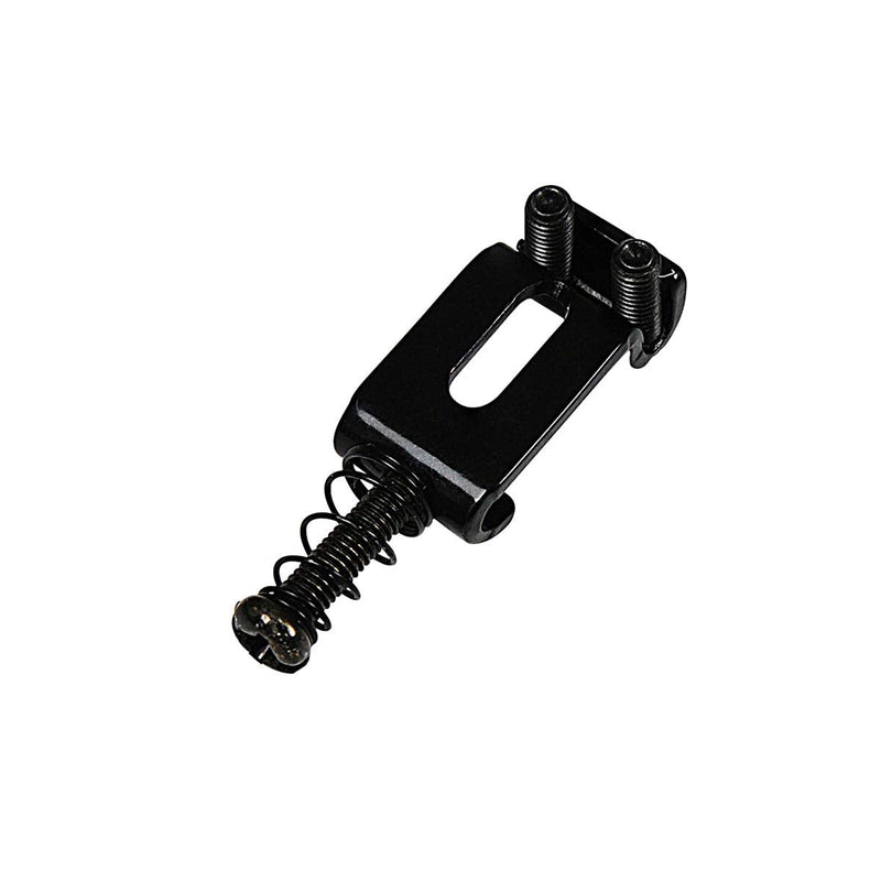 Musiclily Pro 10.5mm Steel Vintage Style Guitar Tremolo Bridge Saddles for Fender Strat Stratocaster Electric Guitar, Black (Set of 6)