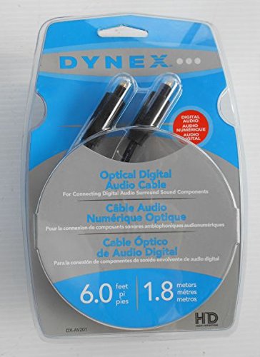 Dynex - 6ft Optical Digital Audio Cable