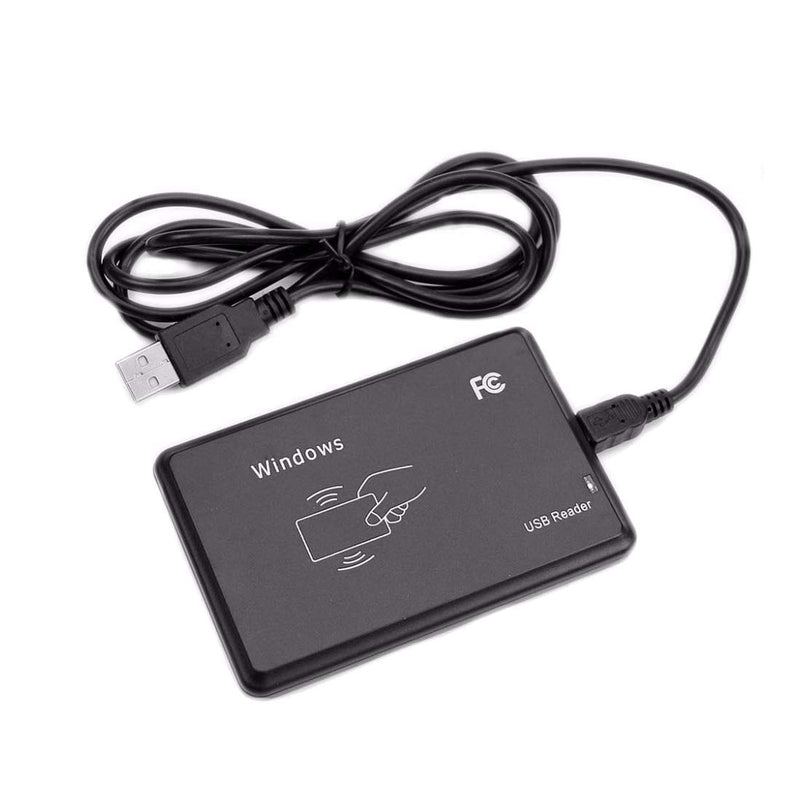 HiLetgo 125Khz EM4100 USB RFID ID Card Reader Swipe Card Reader Plug and Play with Cable First 10 Digit