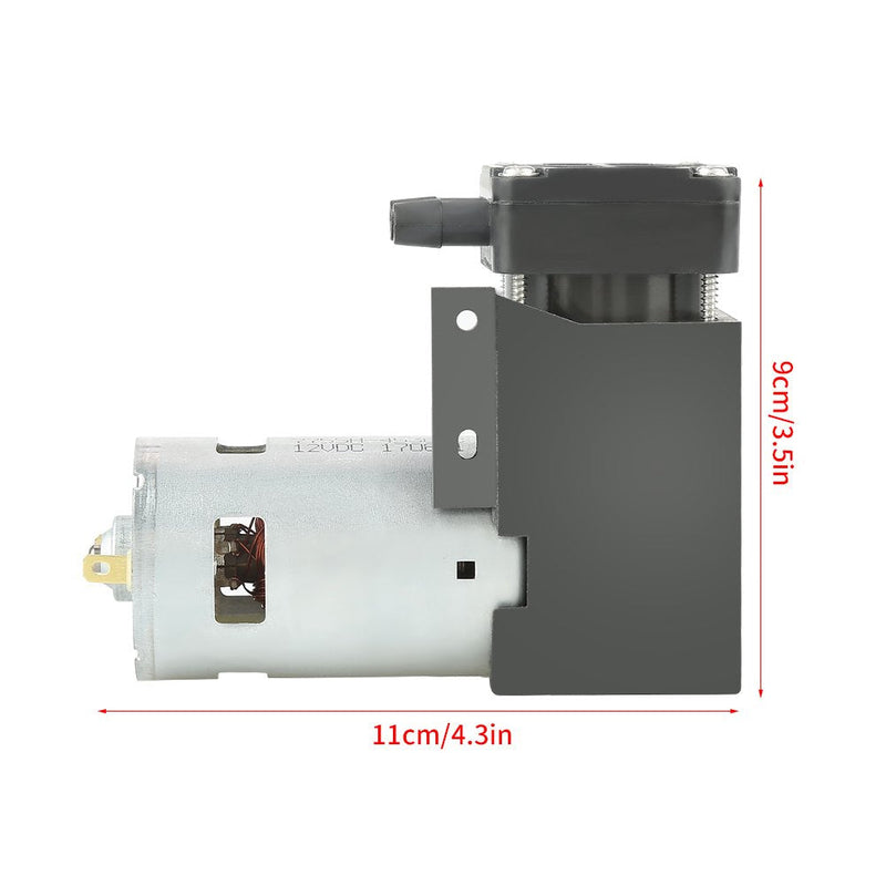[AUSTRALIA] - DC 12v Mini Suction Gear Pump Low Noise Oilless Pump Oil-Free Diaphragm Pump Small Vacuum Pump for Laboratory Equipment Air Compressor 8 * 7 * 5cm 