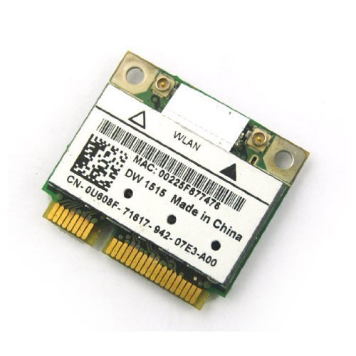 Dell DW1515 U608F Wireless N Half Height Mini PCI-E Card