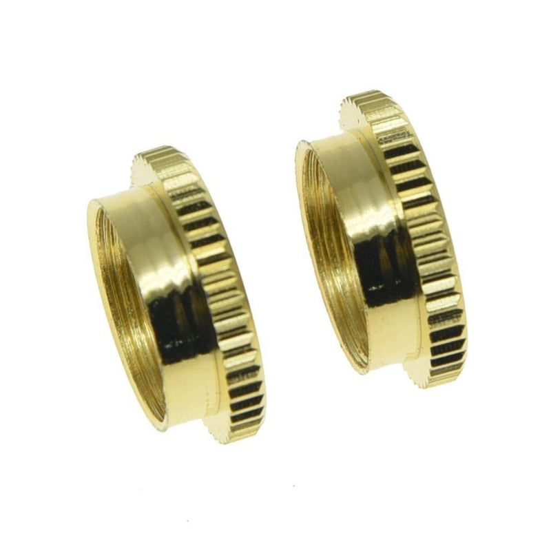 Dopro 10x USA Thread Fine Knurled 15/32" Deep Nut Guitar Toggle Switch Nut Fits Les Paul with Switchcraft Switches Gold