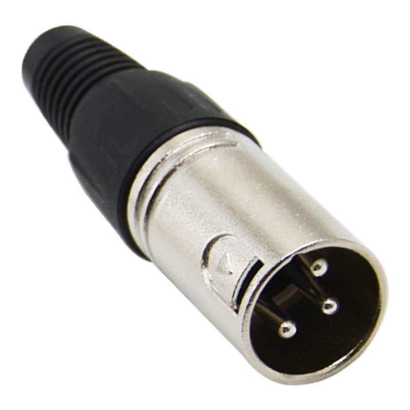 BEKER 4Pack XLR Male Plugs Connectors XLR-M Plug 3 Pin Male XLR Mic Connector Audio Mic Microphone Cable Plug Connector Audio Socket