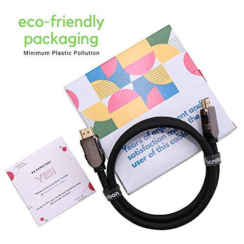 8K HDMI 2.1 Cable (10ft 3 Pack) - 4K 120Hz, CL3 Rated, Ultra High Speed 48Gbps, Braided, eARC, HDCP 2.3 10ft