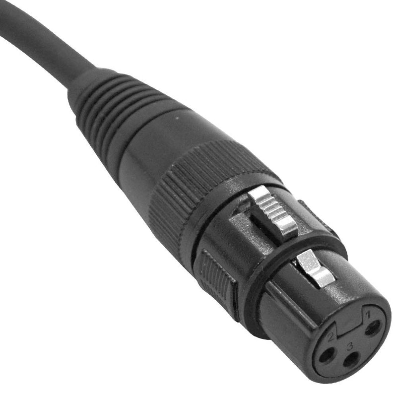 [AUSTRALIA] - Seismic Audio - SAPT516-6 Inch 3 Pin XLR Female to 5 Pin XLR Male DMX Turnaround Adapter Cable for PA DJ Equipment - XLR3F to XLR5M 