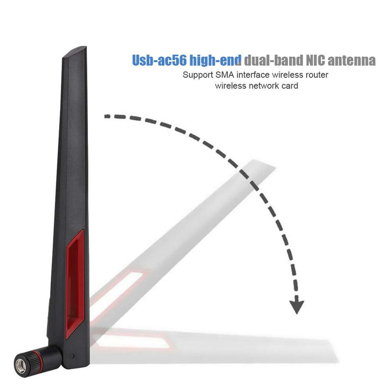 3PCS Dual-Band Wireless Router Antenna, SMA 8DBi High Gain Omnidirectional Wireless Network Card Antenna for EX6200 / AC15 / AC68U / AC88U / AC3200 / AC66U Router
