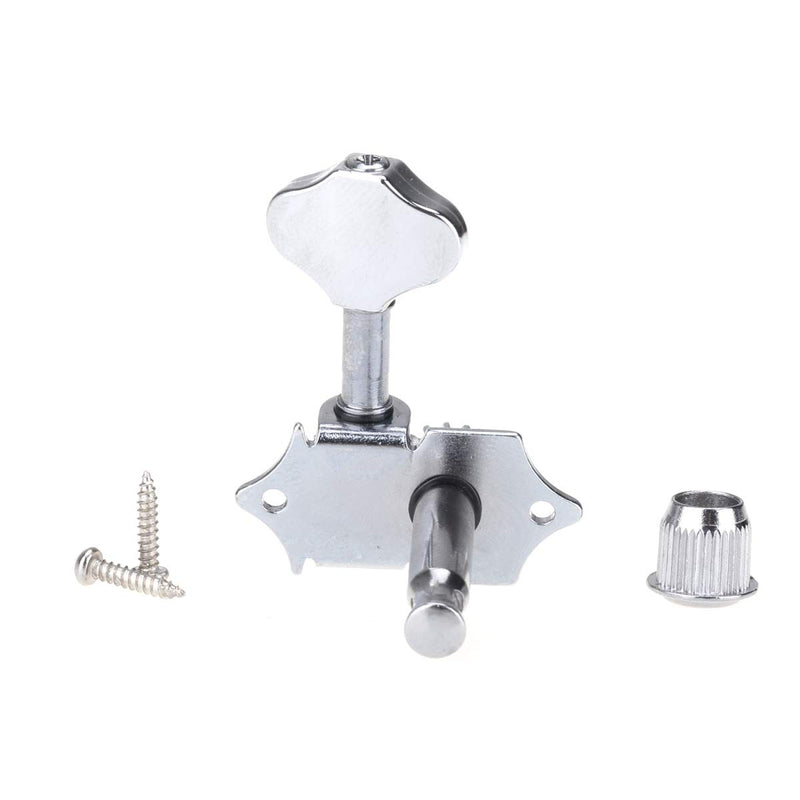 [AUSTRALIA] - Wilkinson 3R3L Vintage Open Guitar Tuners Machine Heads Tuning Pegs Keys Set for Acoustic Guitar, Butter Bean Button Chrome 