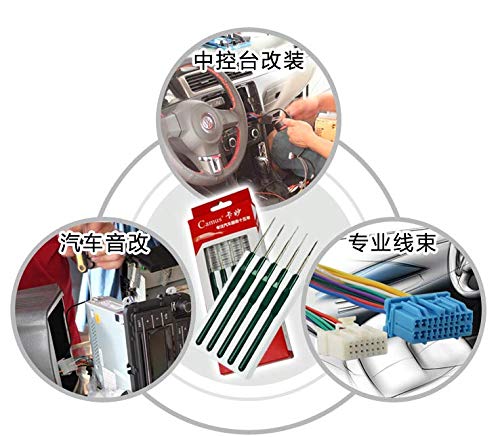 Wiring Dismount Tool, 5Pcs/Set Automotive Wiring Harness Terminal Socket Plug Pin Removal Dismount Tool Kit