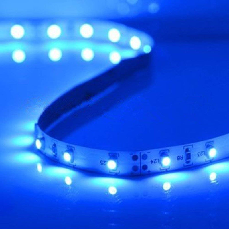 [AUSTRALIA] - XINKAITE Waterproof Led Strip Lights SMD 3528 16.4 Ft (5M) 300leds 60leds/m White Flexible Tape Lighting Tape Lights for Boats, Bathroom,Mirror,Ceiling and Outdoor (Blue) Blue 