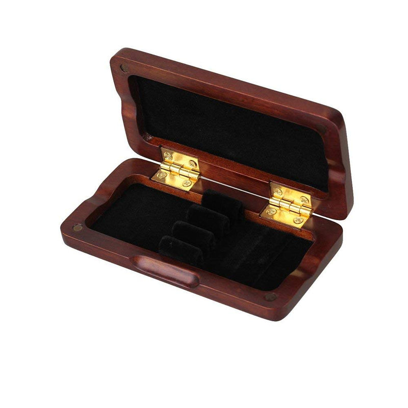 Liyafy Maroon Oboe Reed Case Storage Holds 3 Oboe Reeds Against Moisture and Easy to Carry