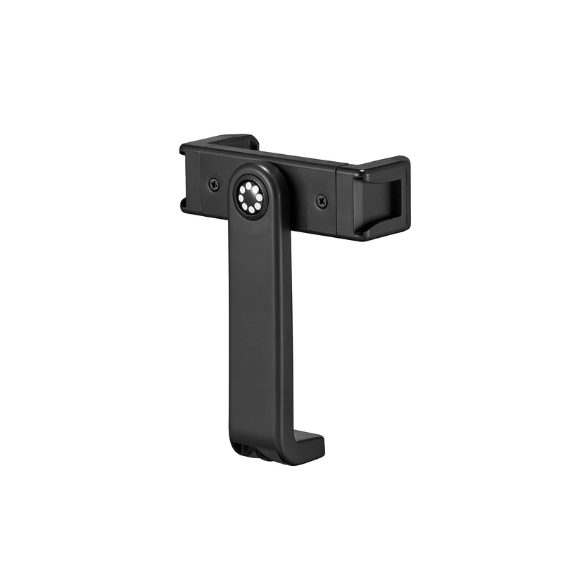 JOBY GripTight 360 Phone Mount, Compact and Durable Smartphone Mount with 1/4-20” Thread and Double Accessory Shoe Mount, Suitable for Smartphone from 6.7 to 8.8 cm, Black 360 Phone Mount- Clamp
