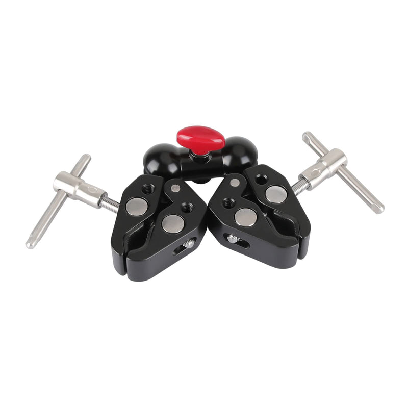 CAMVATE Articulating Magic Arm with 2pcs Super Clamp Crab Plier Clip
