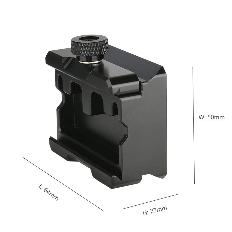 NICEYRIG Quick Release Clamp for ARCA Swiss Standard, with Bottom Plate for Manfrotto 577/501/504/701, Gimbal Tripod Switch Baseplate for RS2/RSC2/Ronin S, Zhiyun Crane 2S/Weebill Lab - 394