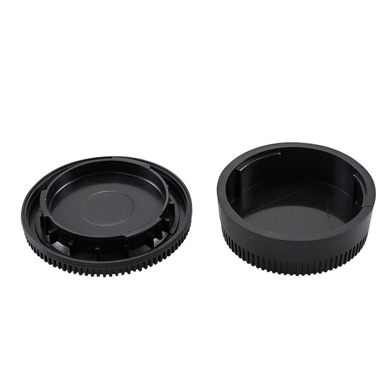 LHIABNN Rear Lens Back Cap and Camera Body Front Cover Cap Set for Nikon DSLR Cameras (A)