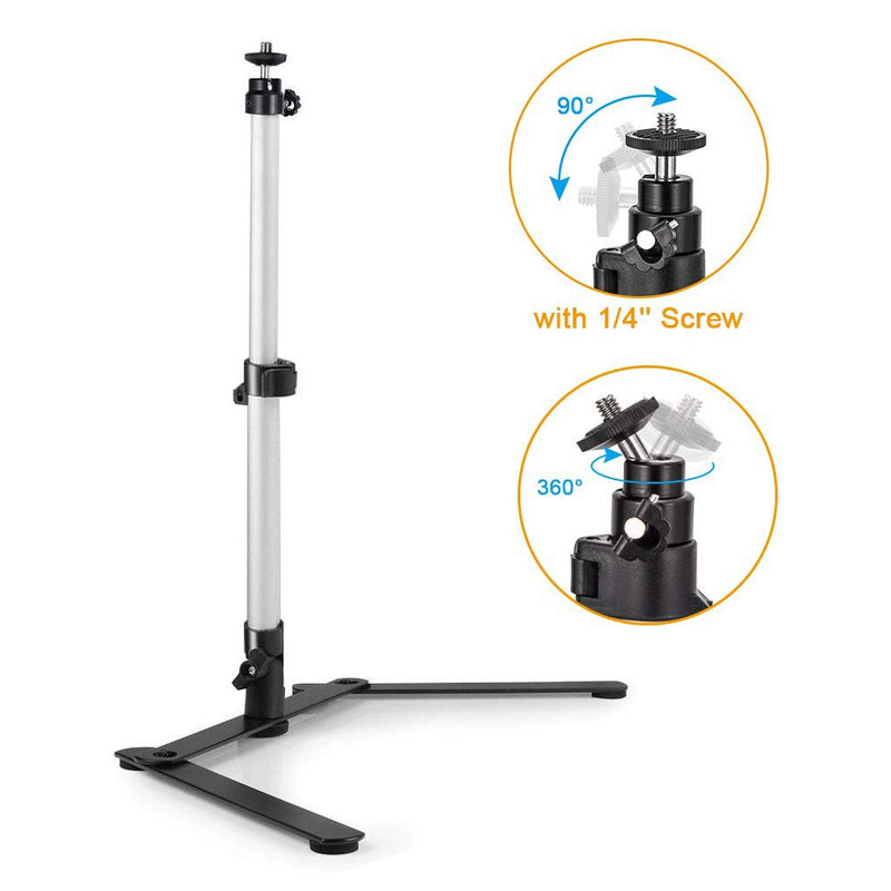 Evanto Camera Table Top Monopod Stand Tripod Support Rig with Overhead Phone Mount for YouTube Tutorials, Cake and Cookies Decorating, Online Teaching