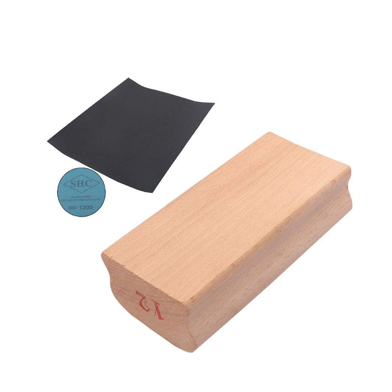 Alnicov 12# Radius Wood Fingerboard Fretboard Fret Leveling Sanding Polished Block for Guitar Bass Fret Leveling Fingerboard Luthier Tool