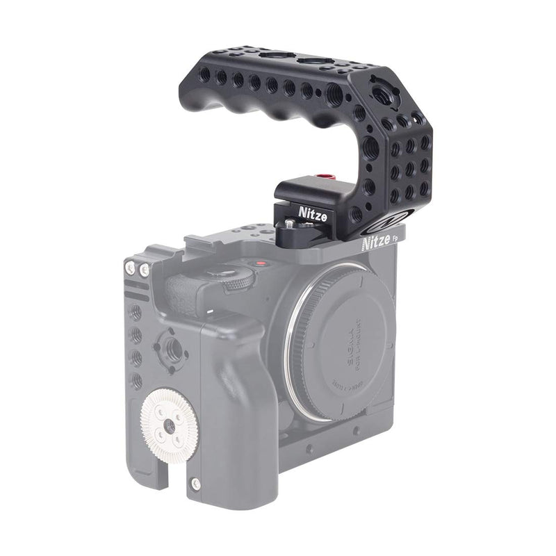 Nitze Mini Stinger Handle Universal Mini NATO Top Handle Grip for Camera Cage Built-in QR NATO Clamp - PA28M-AK