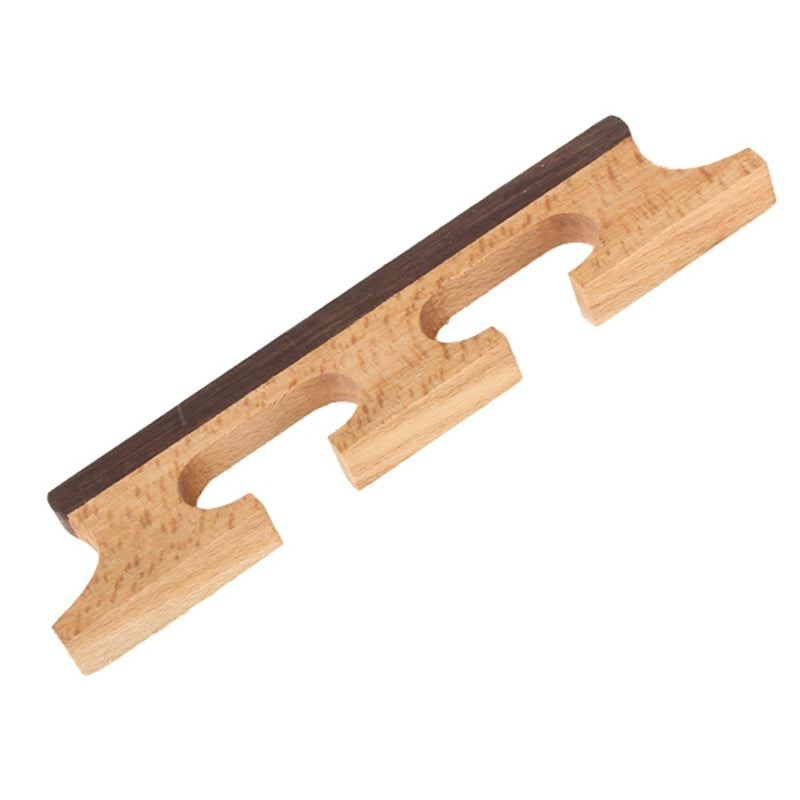 BQLZR Maple Ebony Bridge for 4 String Banjo Ukulele Banjolele