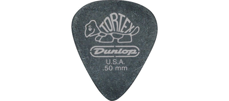 Dunlop 488P.50 Tortex Pitch Black, .50mm, 12/Player's Pack