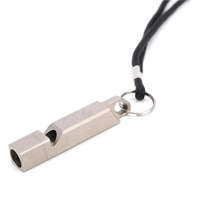 Atyhao Whistle, Portable Alloy Whistle with Lanyard Student Outdoor Activities Emergency Whistle Survival Whistle