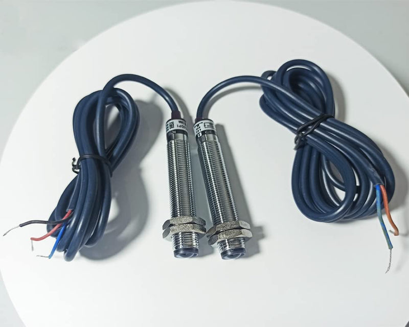 ATO 1 Pairs M12 Infrared Through-Beam Photoelectric Switch Sensor, Round Type DC 6-36V M12 NPN NC