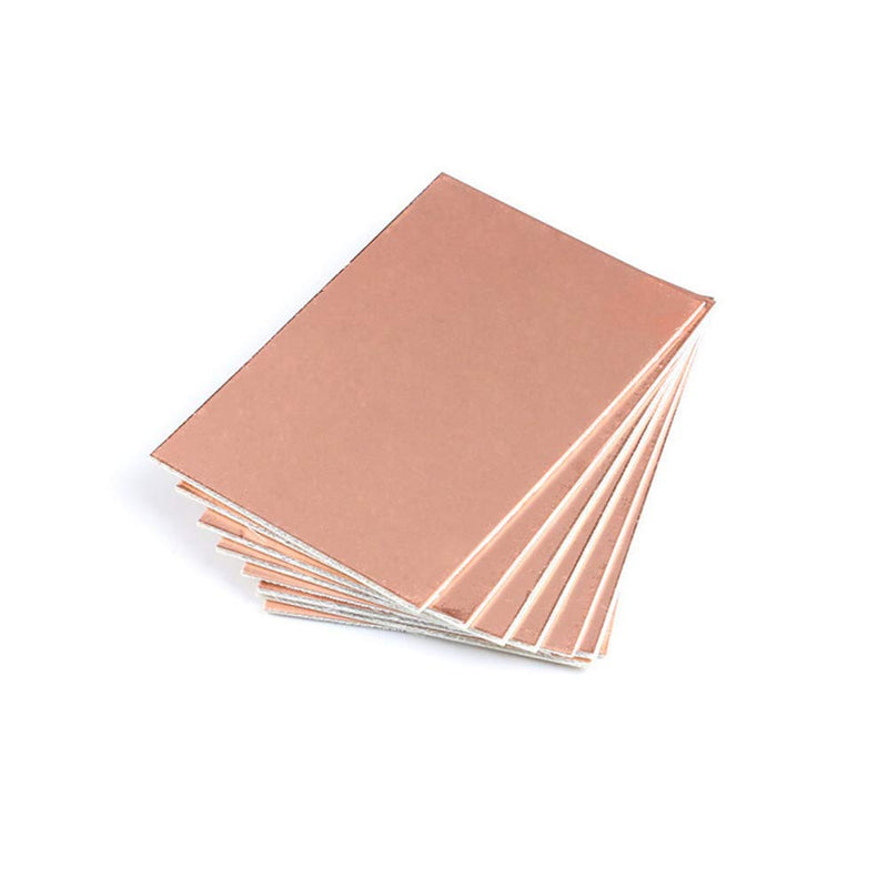 PoiLee 10PCS Copper Clad PCB Double Sided FR4 Laminate PCB Circuit Board 100x70mm DIY Prototyping PCB Board