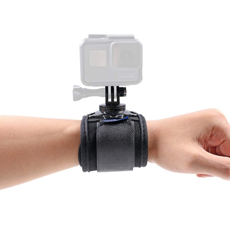 SUREWO Wrist Strap Mount Compatible with GoPro Hero 10/9/8/7//6/5 Black,DJI Osmo Action 2,Insta 360 ONE R,AKASO/Campark and More