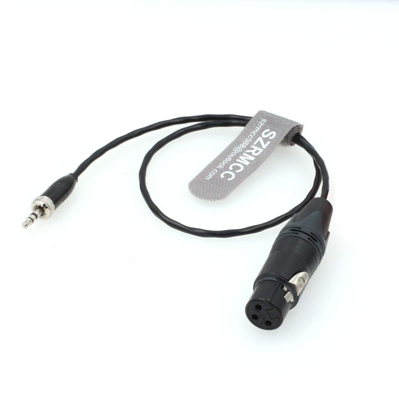 SZRMCC Locking 3.5mm TRS Plug to XLR 3 Pin Female Microphone Cable for Sony UWP-D Series Wireless Transmitter