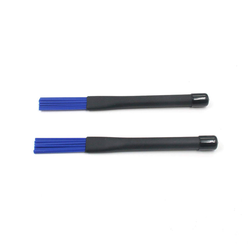 Geesatis Drum Sticks Percussion Tool 2 PCS Retractable Nylon Drum Brush Stick for Jazz Rock