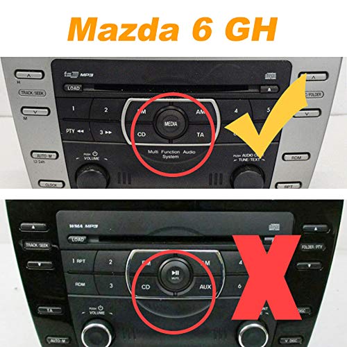 Bluetooth Car Kit, Car Stereo MP3 USB AUX 3.5mm Wireless Hands-Free Bluetooth Adapter for Mazda 3 6 CX7 MPV MX-5 M3 RX8 Tribute