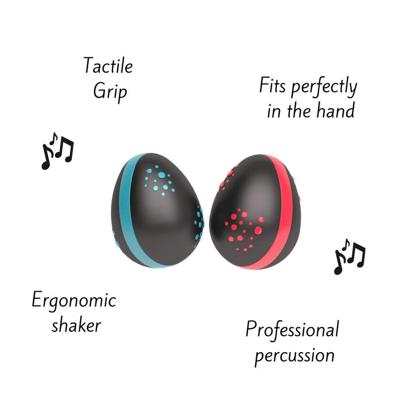 Halilit Hi-Lo Egg Shakers (Pair). High-end Hand Shaker Percussion Musical Instrument. Percussionists of All Levels. Teens & Adults. Built to Last