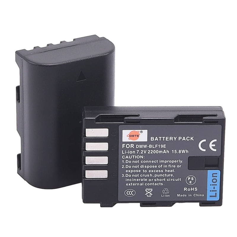 DSTE Replacement for Pro Wireless Remote Control DMW-BGG9 DMW-BGG9GK Vertical Battery Grip + 2X DMW-BLF19 Compatible Panasonic Lumix G9 Digital Camera