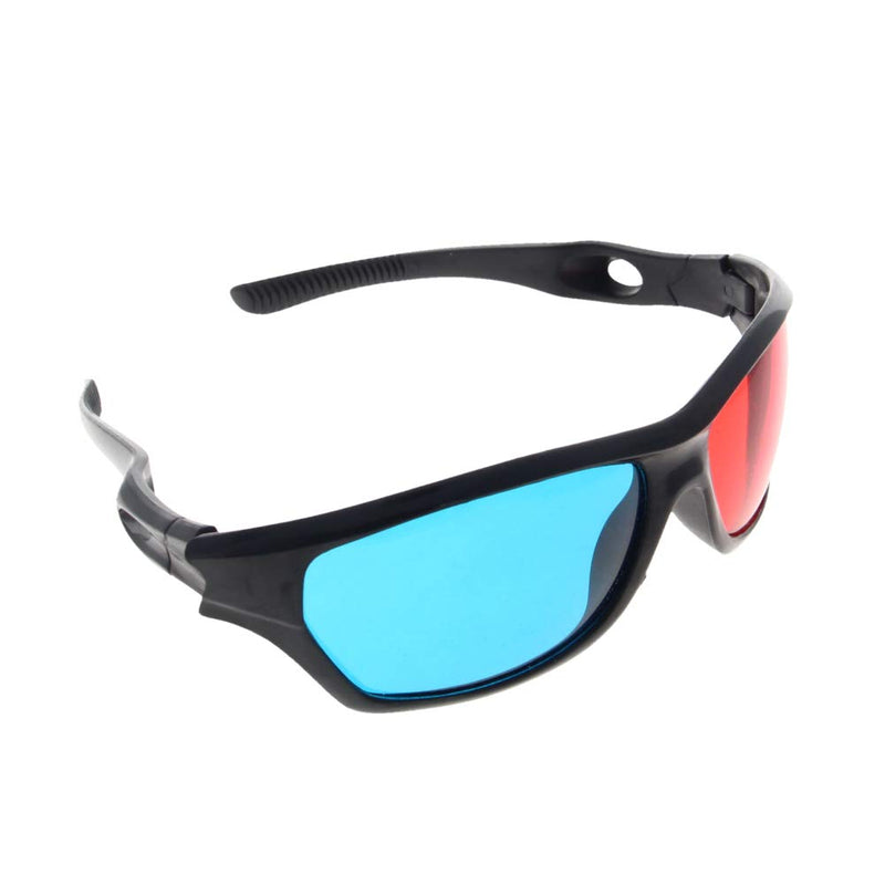 Heyiarbeit 3 Pairs Red-Blue 3D Glasses 3D Movie Game Glasses Plastic Frame 3D Anaglyph Glasses Upgrade Style for All 3D Printing Movies Games Light