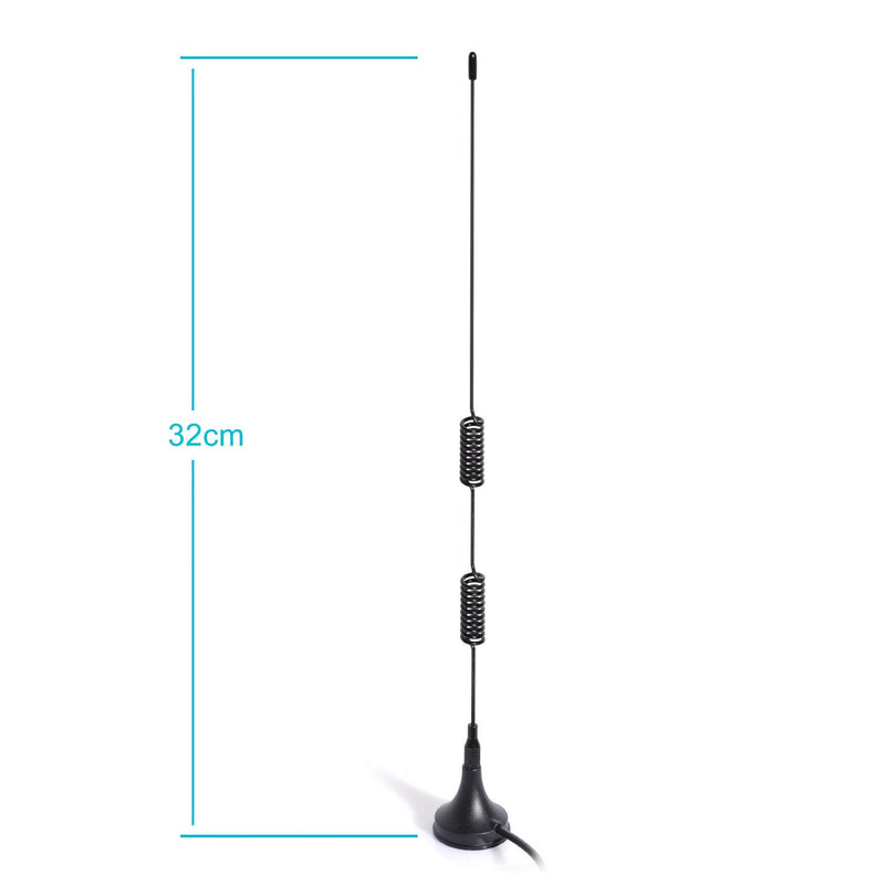 Bingfu Universal Car Radio Antenna Car Magnetic Base Antenna Car Stereo Antenna Aerial for Vehicle Truck SUV Truck RV Marine Boat Car Stereo Audio HD Radio Android Head Unit CD Media Receiver Player Vertical Antenna