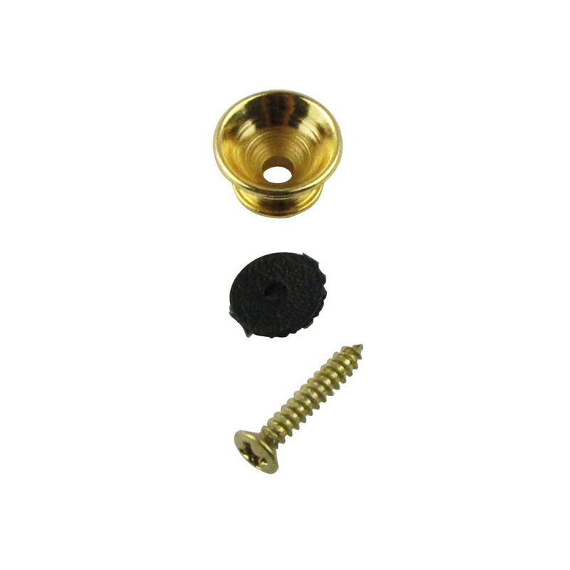 Musiclily Guitar Metal Small Strap Buttons, Gold(4 units)