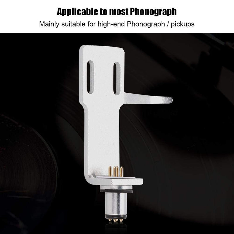 [AUSTRALIA] - Socobeta Phono Headshell Turntable Phonograph Player Headshell High-end Phono Cartridge Headshell Record Player Kit(Silver) Silver 