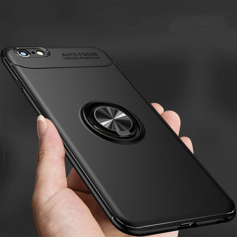 Yu Yao Inc iPhone X case, Back Cover with 360 Rotating Ring Grip Holder Stand Protective Case [Fit Magnetic Car Mount] for Impact Resistance Blue iPhone X/10