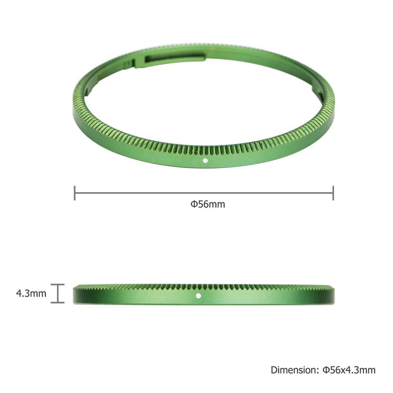 JJC Metal Lens Decoration Ring Cap for Ricoh GR III GR3 Accessories Replace Ricoh GN-1 Ring Cap -Green Green