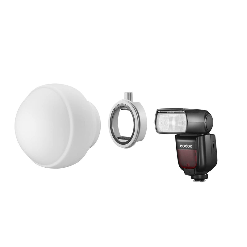 [AUSTRALIA] - Godox ML-CD15 Flash Diffuser Modifier Bundle Diffusion Dome for V1S V1C V1N V1F V1O V860III V860II V850III TT685II TT600 TT685 AD200 AD200PRO AD300PRO AD400PRO ML30 ML60 ML60BI(Included 3 adapters) 