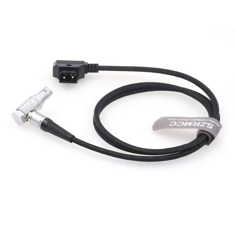 SZRMCC Red Epic Scarlet Gemini Camera Braided Power Cable Right Angle 6 Pin Female to D-tap (1m) 1m