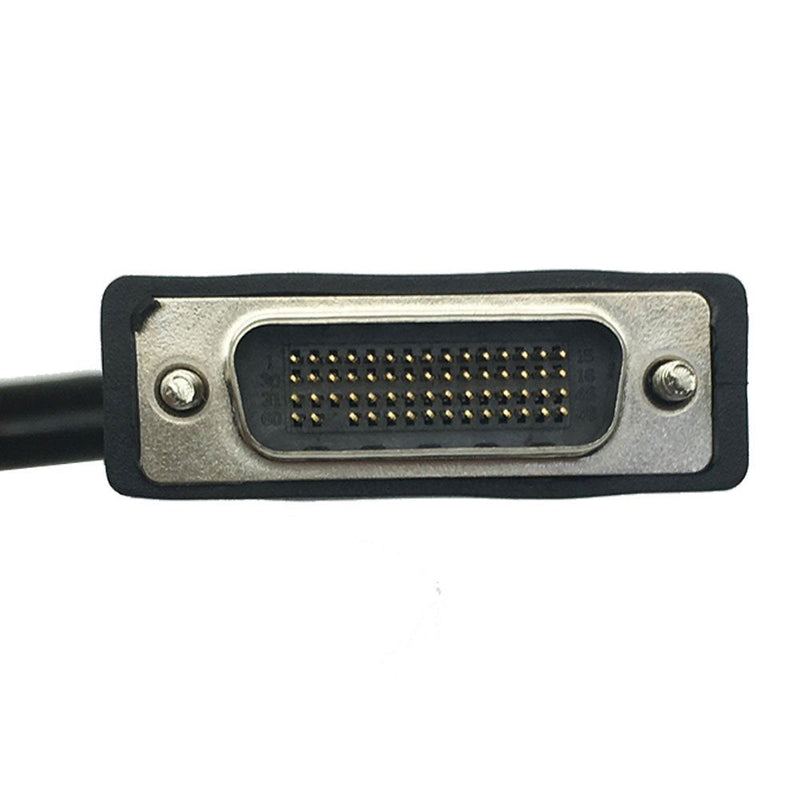 DONG DMS-59 Pin 5.9mm Male to 2 VGA 15 Pin Female Splitter Adapter Cable Lead Wire for HP Dell Monitor TV Projector Computer